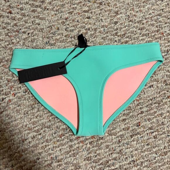 NWT Triangl Bambi Bubble Mint Neoprene Bikini Bottoms Size XS - Picture 1 of 7